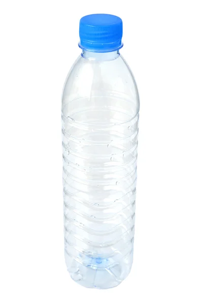 Prázdná plastová láhev s vodou — Stock fotografie