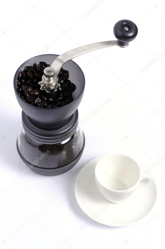 Coffee grinder and coffee cup