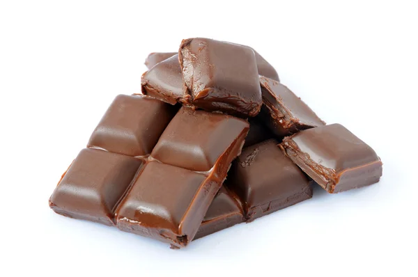 Pieces of Dark chocolate — Stock Photo, Image