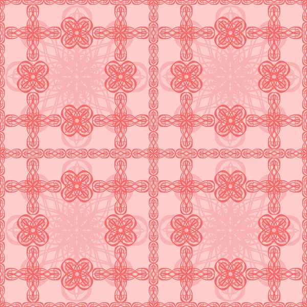 Vignettes roses motif sans couture — Image vectorielle