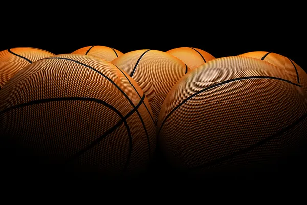 Balones de baloncesto fondo — Foto de Stock