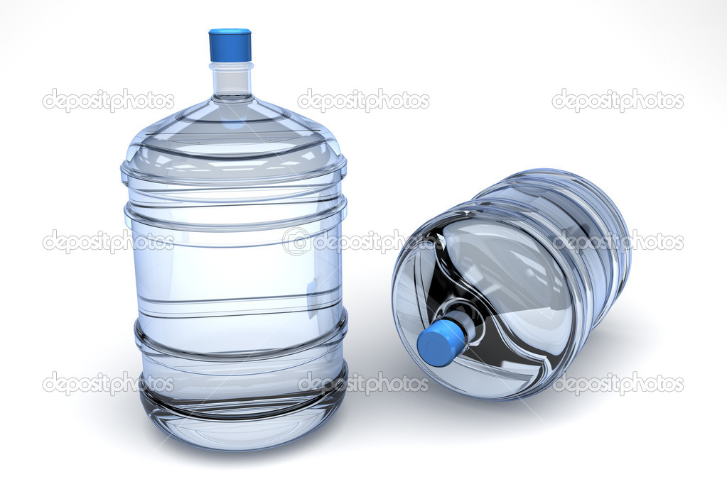 Bottles of mineral water