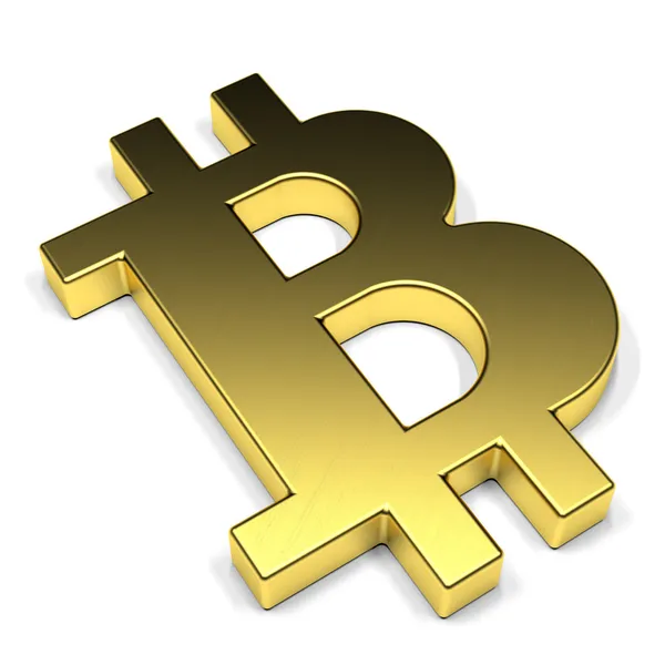Bitcoin szimbólum — Stock Fotó