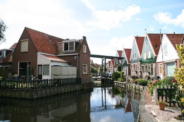 Typické holandské domy, Nizozemsko — Stock fotografie