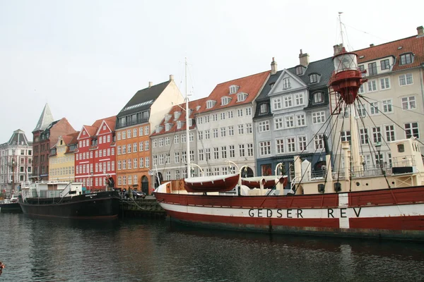 Nyhavn in Kopenhagen, Dänemark — Stockfoto