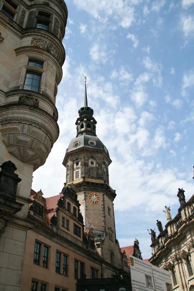 Kyrkan frauenkirche i Dresden, Tyskland, — Stockfoto