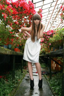 açelya Bahçe esmer kadın.