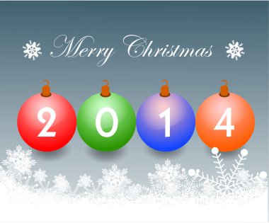 Noel tebrik kartı. Mutlu Noel mektupları, vektör illüstrasyonu