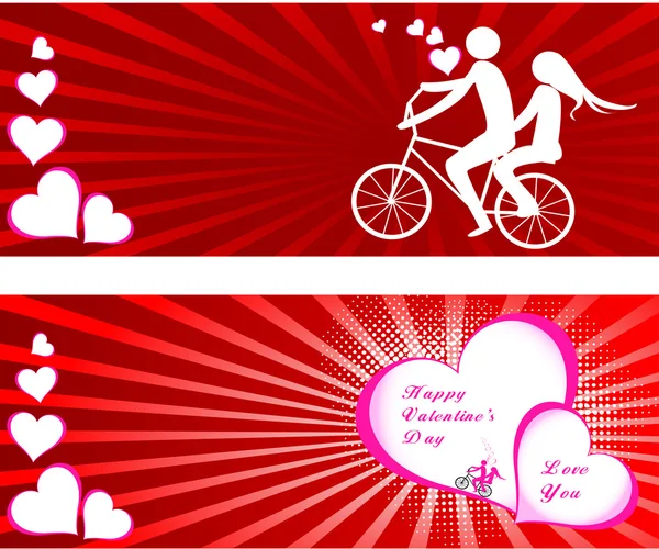 Día de San Valentín hermoso fondo con adornos y corazón . — Vector de stock