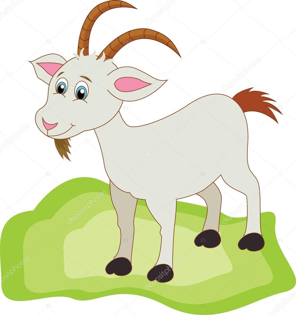 Cute goat cartoon