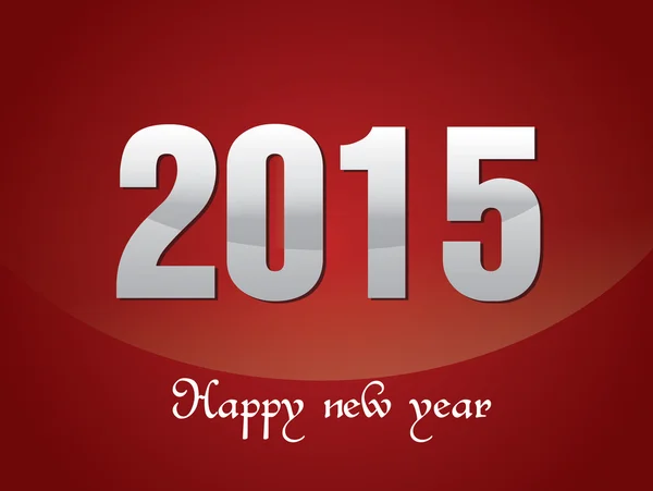 Šťastný nový rok 2015 kreativní design blahopřání — Stockový vektor