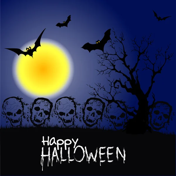 Halloween Zombie Party Poster. Vektorillustration. — Stockvektor