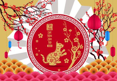 Happy lunar new year 2023, Vietnamese new year, Year of the Cat.