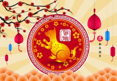Happy lunar new year 2023, Vietnamese new year, Year of the Cat.