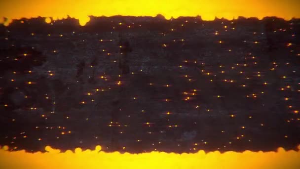 Pálení Efekt energie ohně textury pozadí — Stock video