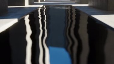 Soyut mimari arka plan. Somut minimalist iç mekan.