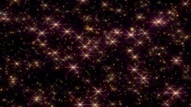 Soyut hareket arkaplanı parlayan altın parçacıkları.