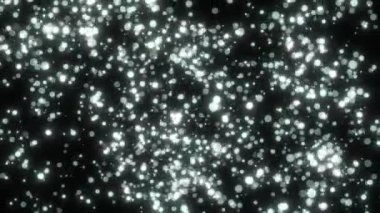Beyaz bokeh parçacıkları, toz gradyan soyut arkaplanı ödüllendiriyor