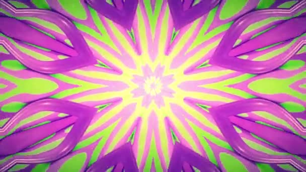 Abstract kaleidoscopic seamless looping motion graphics — Stock Video