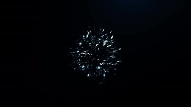 3D animation of broken glass shattering and exploding into shards. — Stockvideo