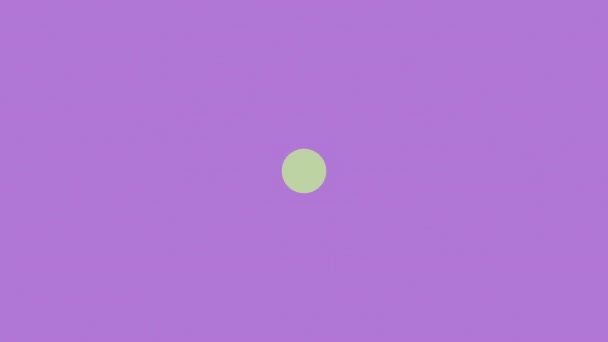 Abstract animated background with trendy colors circle figures — Vídeo de Stock