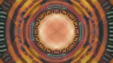 Mandala 3D Kaleydoskop Psikedelik Seyahat Geleneksel Bilinçli Meditasyon Tüneli Modeli Görüntü Rahatlatıcı Etnik Renkli Çakra Kundalini Yoga
