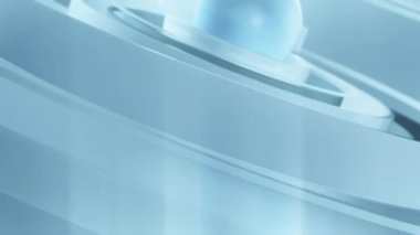 Basit parlayan geometrik şekillerden oluşan soyut 3d oluşturma arkaplanı