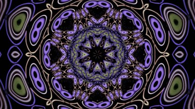 Çeşitli geometrik şekillerin soyut kaleydoskop retro arka planı