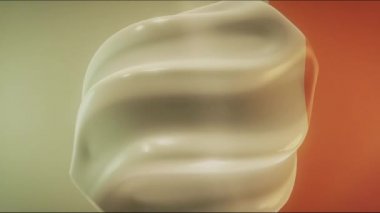 Hareket eden geometrik şekillere sahip soyut 3d oluşturma, arkaplan.