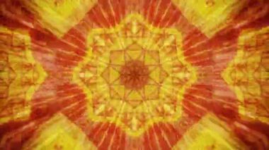 Mandala 3D Kaleydoskop Psikedelik Döngüsü