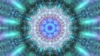 Mandala 3D Kaleydoskop Psikedelik Döngüsü
