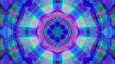 Mandala 3D Kaleydoskop Psikedelik Döngüsü