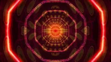 Kaleydoskop kusursuz döngü Psychedelic Trippy Futuristik titreşimler