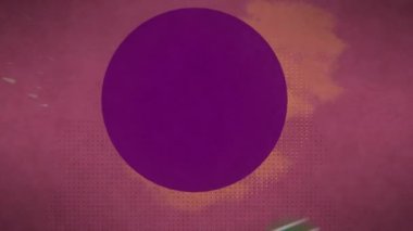 4k 2d soyut düz geometrik şekiller slayt gösterisi şablonu