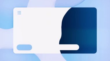 4k 2d soyut düz geometrik şekiller başlıklar, iş sunumu, reklamlar için slayt gösterisi şablonu