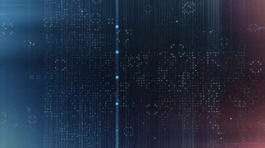 4k soyut karanlık dijital ızgara veri iletişim teknolojisi arkaplan döngüsü görüntüleri