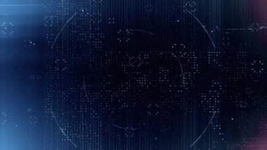 4k soyut karanlık dijital ızgara veri iletişim teknolojisi arkaplan döngüsü görüntüleri