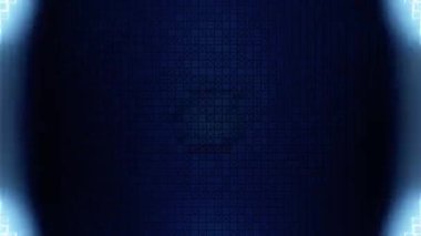 4k Tech parlayan neon yuvarlak çizgilerin animasyonunu soyut hale getirdi