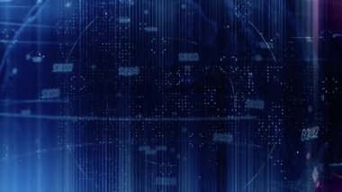 4k soyut karanlık dijital ızgara veri iletişim teknolojisi arkaplan döngüsü görüntüleri