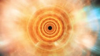 Soyut Bilim-Kurgu Portal Geleceğe Yolculuk Sonsuz Tünel Uzaylı Mağarası - 4K Kusursuz Döngüsüz Döngü Hareketi Arkaplan Animasyonu