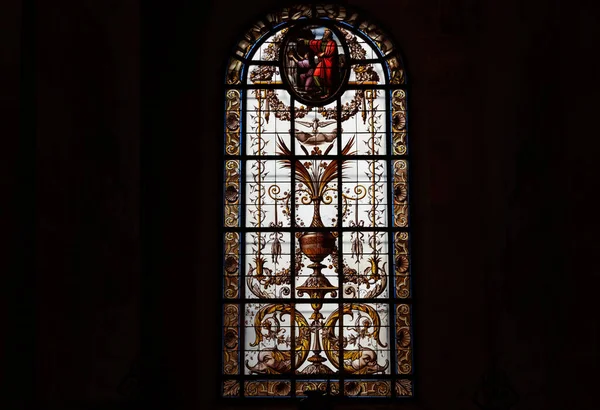 Stained Glass Window Church France —  Fotos de Stock