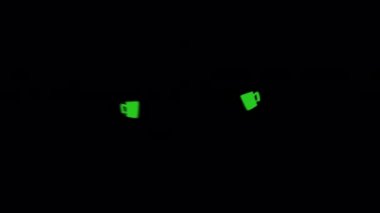saint patricks day animation with pattern elements , 4k video animated with alpha channel