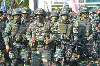 Kuantan, Malezya - 31 Ağustos: 55 üzerinde Ağustos 31, 2012 kuantan, pahang, Malezya bağımsızlık yıldönümünü Kraliyet Malezya Ordusu Milli günü geçit töreninde hazır.