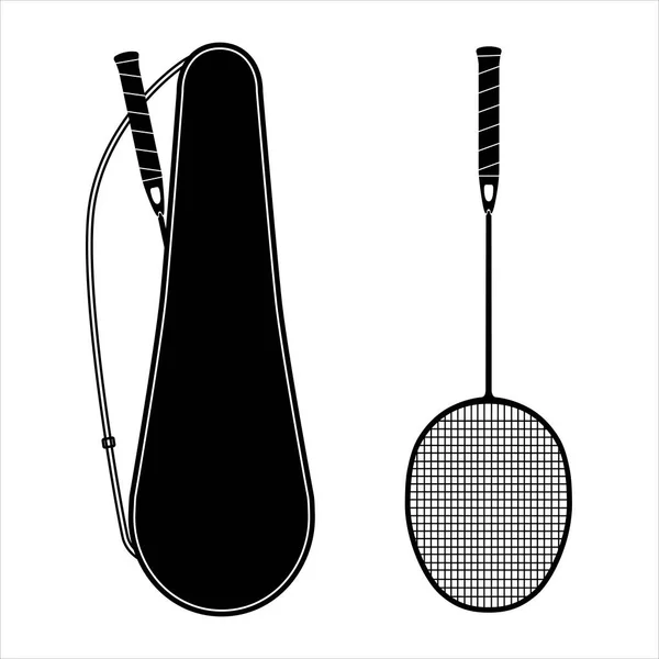 Set Badminton Equipment Badminton Racket Badminton Racket Cover Badminton Case — Stock Photo, Image