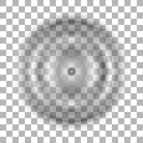 液滴によって生成される重力波運動 透明な背景に隔離された現実的なスプラッシュ水波表面 ラスターイラスト — ストック写真
