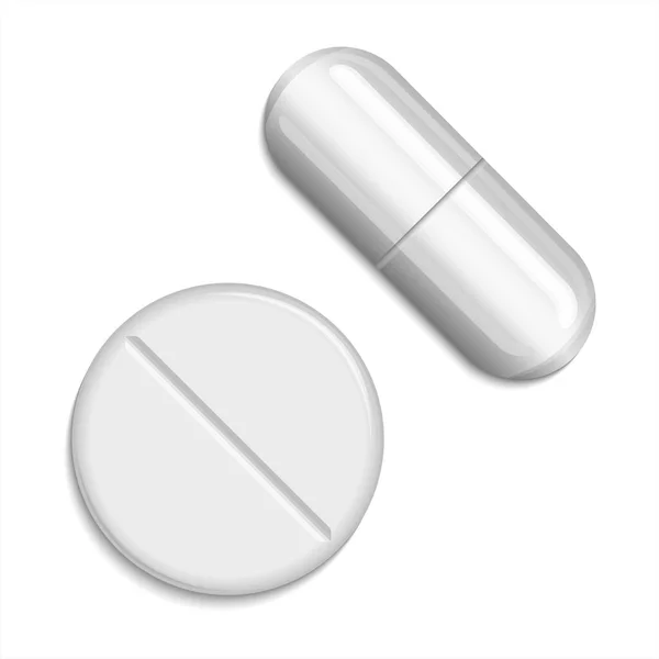 Pill Capsule Icon Vector Illustration Medicine Drug Capsule Pill Modern — Stockvektor
