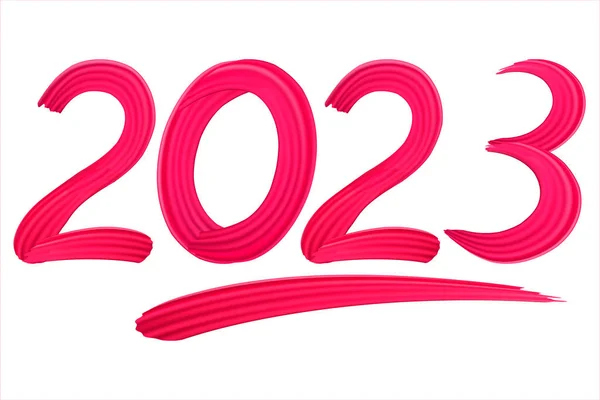 2023 Happy New Year Congrats Brush Stroke 2023 Illustration New — Photo