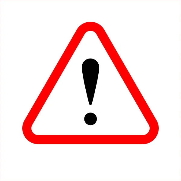 Señal Advertencia Peligro Con Signo Exclamación Tablero Triángulo Blanco Atención — Archivo Imágenes Vectoriales