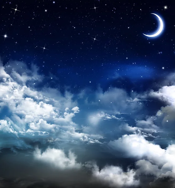 Güzel arka plan, her gece gökyüzü — Stok fotoğraf