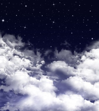Nightly sky, background clipart